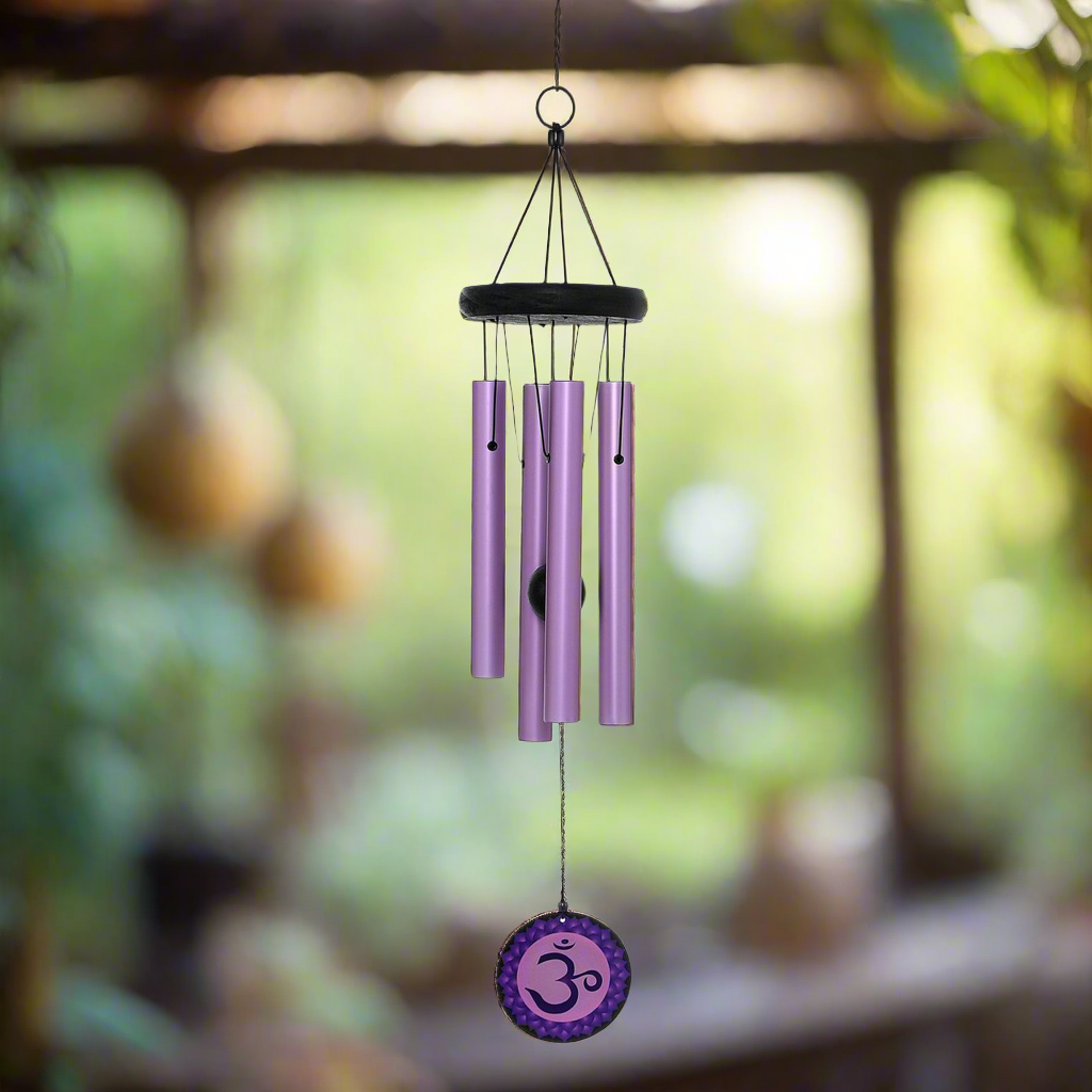 Crown Chakra (Sahasrara) Wind Chime – Musical Garden Ornanment, Purple, 60cm