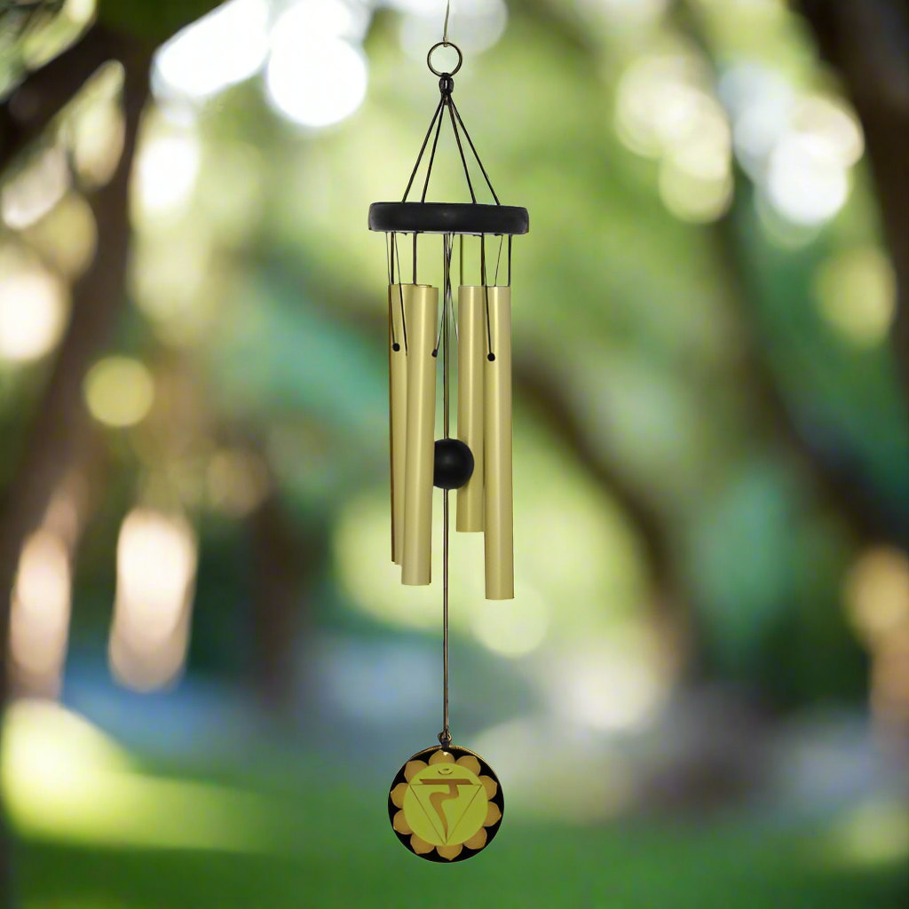 Golden Ember Wind Chime – Radiant Power of Manipura, 60 cm