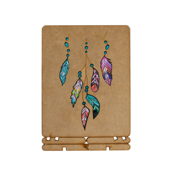 “Dreamcatcher" Wooden Postcard - Standing 3D Eco Greeting