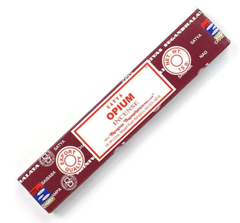 Satya Opium Incense Sticks – Scent of Velvet Stillness, 15 g by Satya / Shrinivas Sugandhalaya