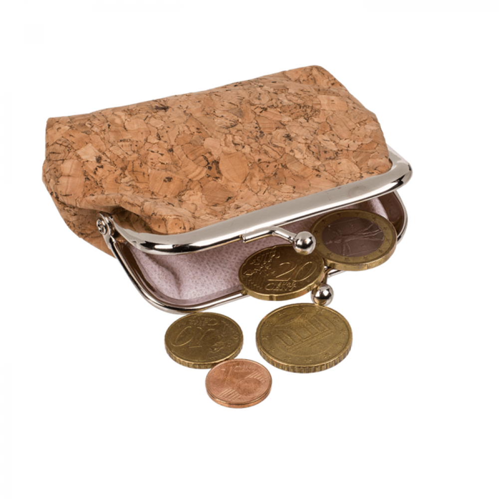 Eco-Chic Cork Coin Purse Set – Set of 4 Purses with Kiss Lock, Assorted Designs