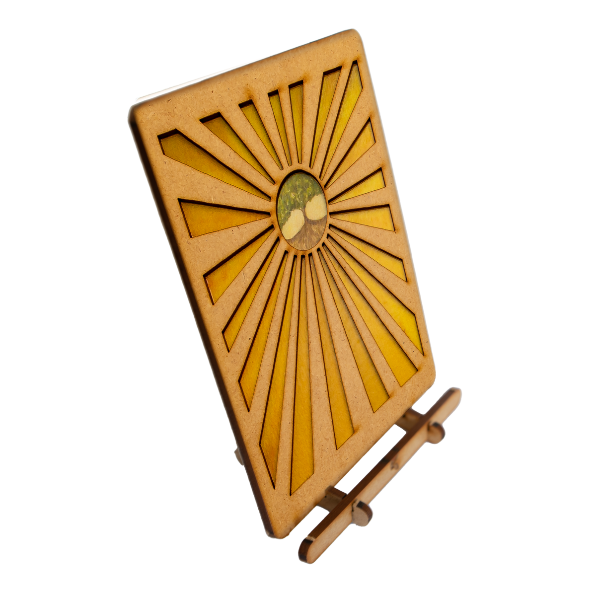 “Tree of Life" Wooden Postcard - Standing 3D Eco Greeting