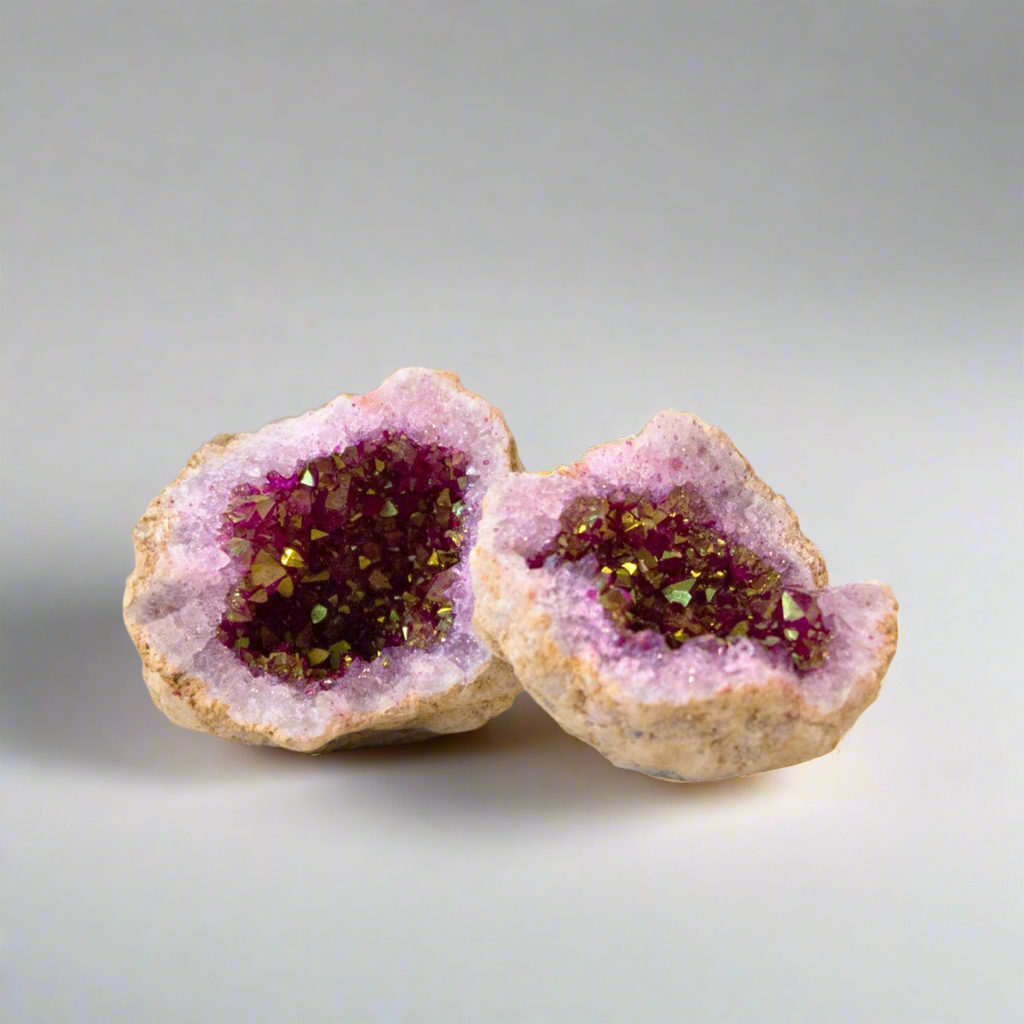 Pink Quartz Crystal Geode – Stone of Heart Harmony, ~7 × 7 cm by ANAS