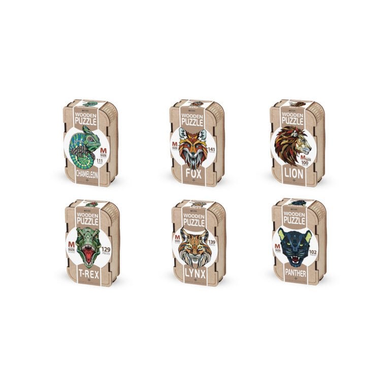 Wooden Lynx Puzzle – Mindful Eco Crafting Experience (139 Pieces)