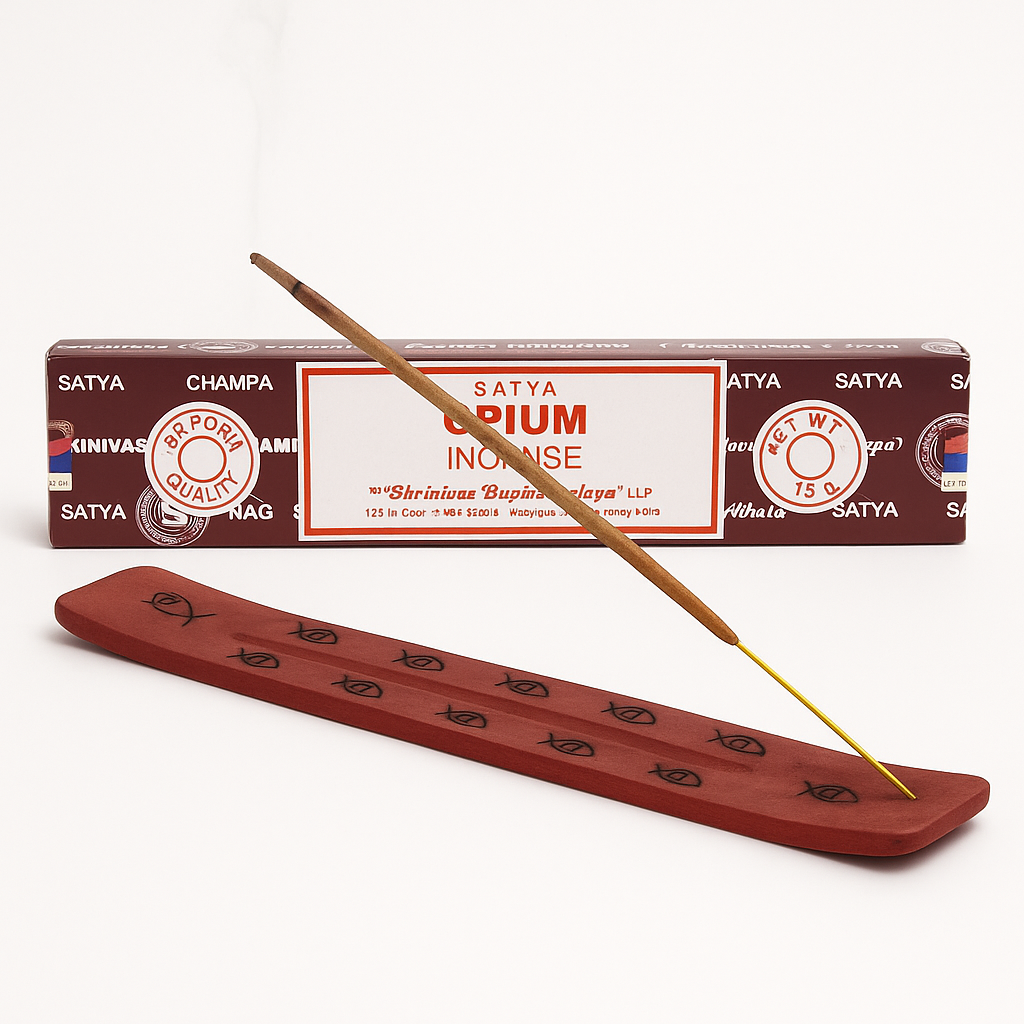 Satya Opium Incense Sticks – Scent of Velvet Stillness, 15 g by Satya / Shrinivas Sugandhalaya