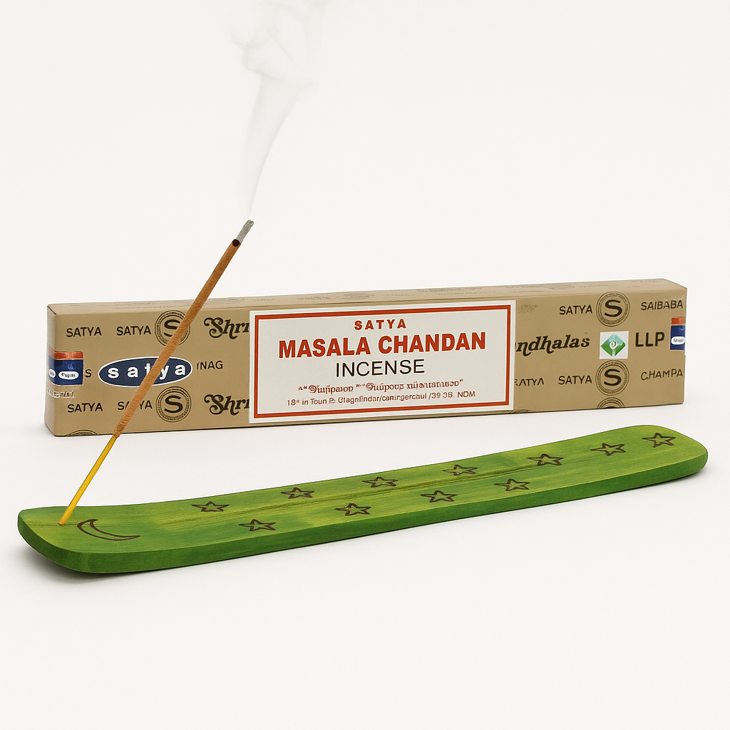 Satya Masala Chandan Incense Sticks – Scent of Sacred Ground, 15 g by Satya / Shrinivas Sugandhalaya