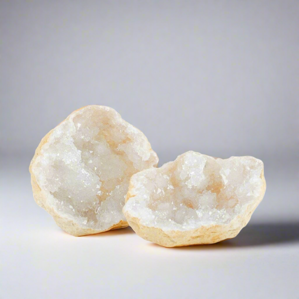 White Quartz Crystal Geode – Stone of Pure Clarity, ~9 × 9 cm by ANAS