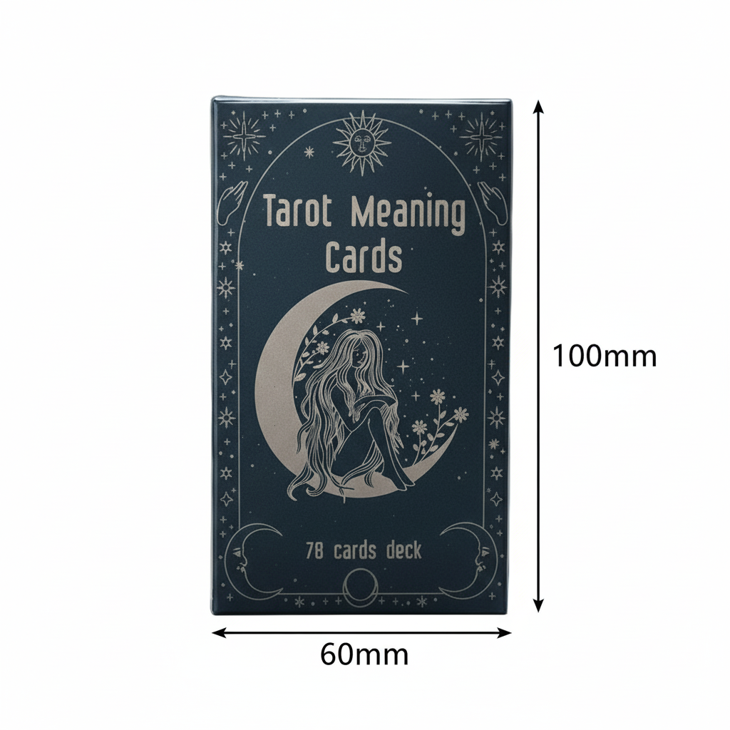 Tarot Meaning Cards – Celestial Guidance for Learners, 78 cards, 10×6 cm