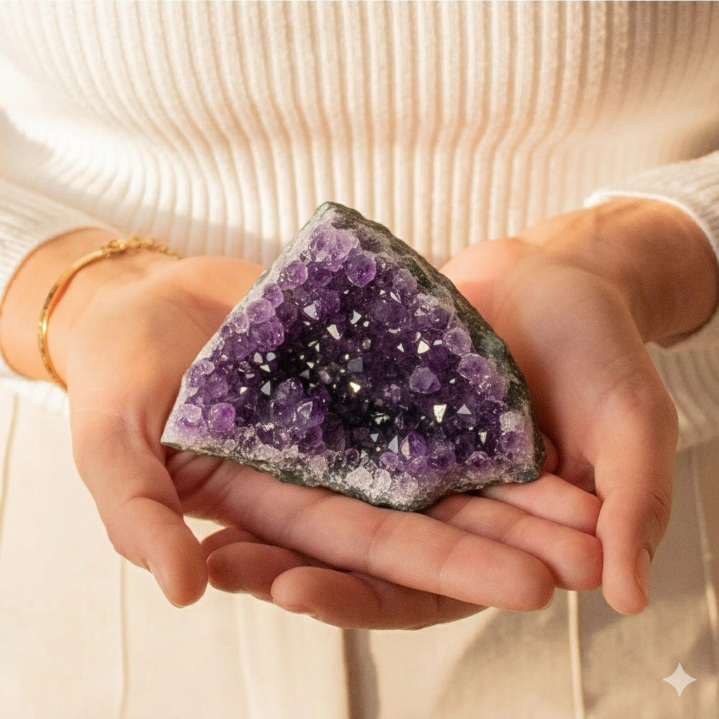Mystic Amethyst Cluster – Stone of Inner Vision, ~13.5 × 10 cm by ANAS