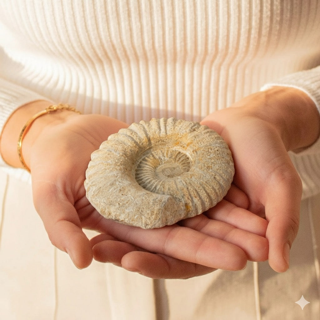 Timeless Fossil Ammonite – Stone of Ancient Wisdom, ~ Ø 25 × 8 cm by ANAS