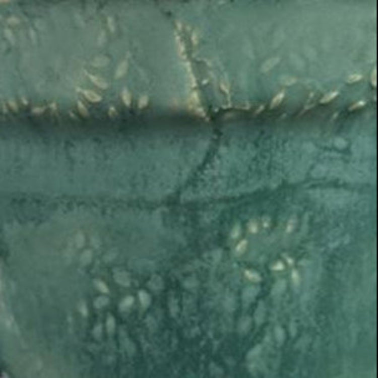 Botanical Tide Ceramic Coffee Cup – Quiet Growth In Blue, Ø7×6.5 cm by Red Raven Pottery