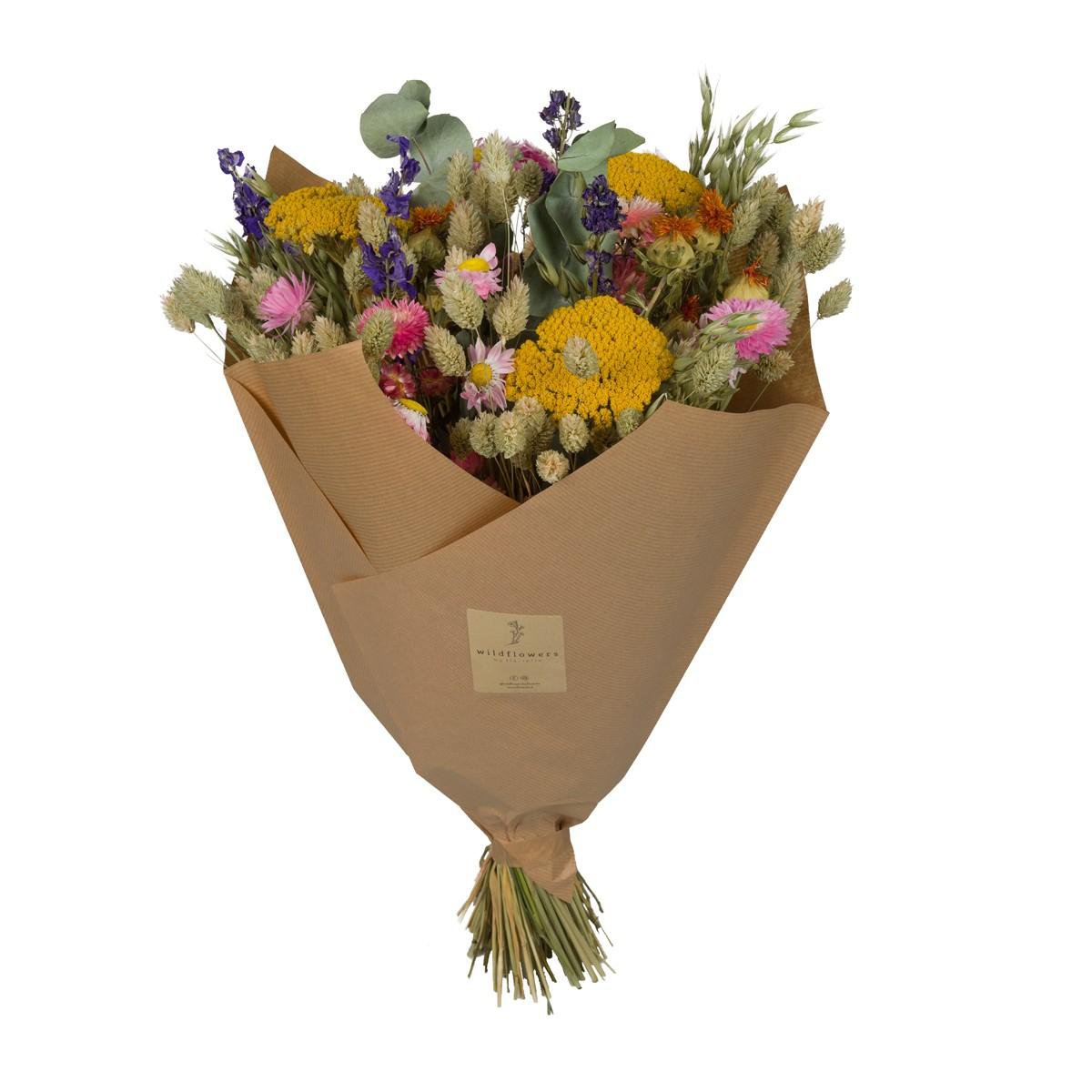 Golden Harvest Dried Bouquet – Rich Preserved Beauty, Ø30×55 cm