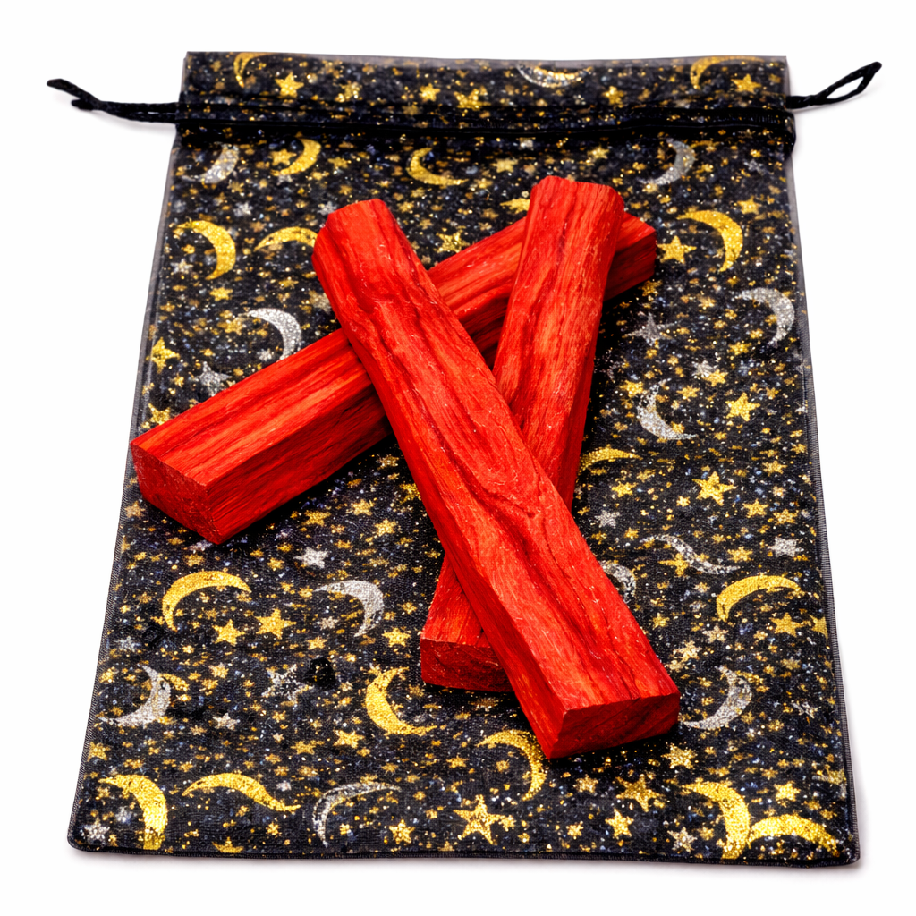 Dragon Blood Palo Santo Sticks – Protective Flame for Ritual Clearing, 10 cm (Set of 3)