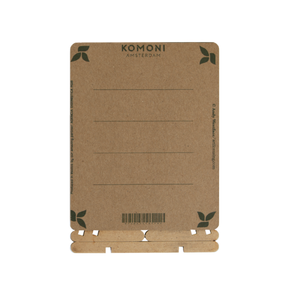 "Hummingbird Bloom" Wooden Postcard - Standing 3D Eco Greeting