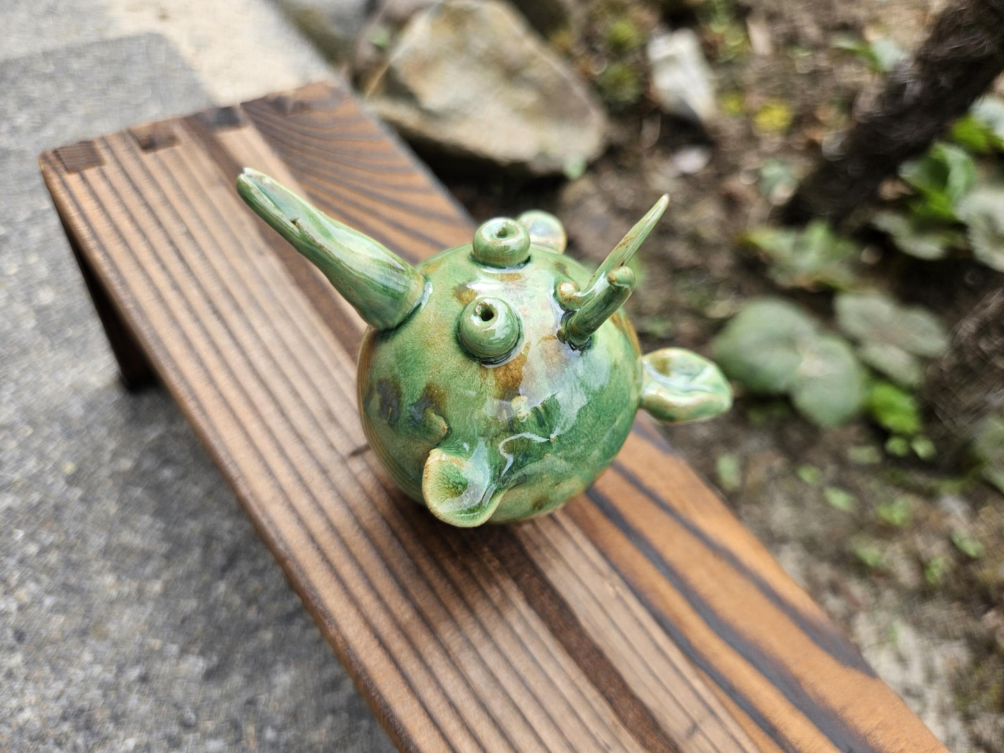 Mini green birds handmade