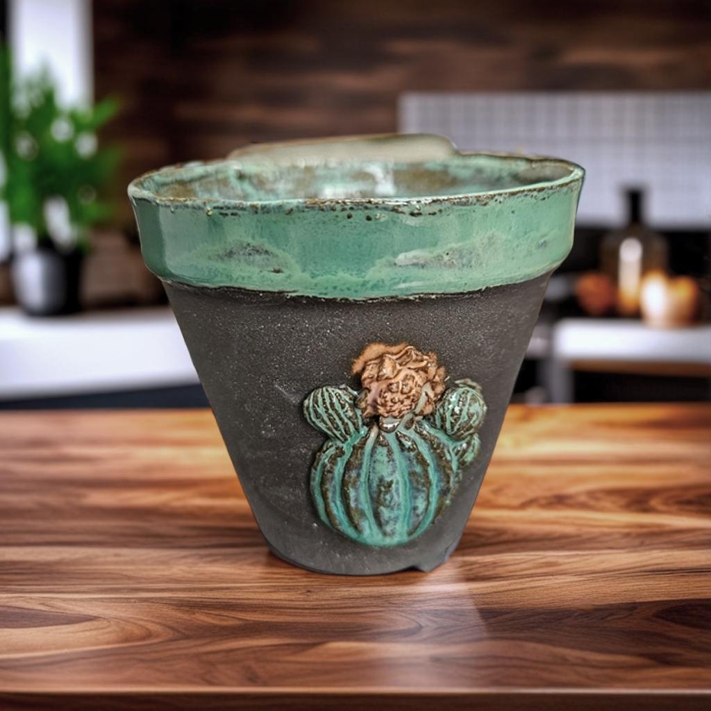 Handmade Ceramic Planter – One-of-a-Kind Pot for Cactus or Succulents