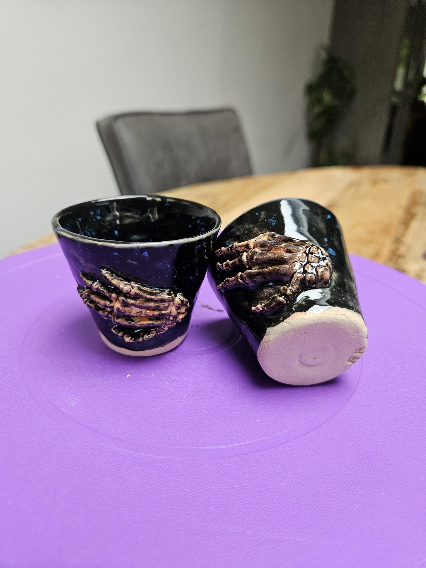 Handmade mini jars for shots or plants set of 2