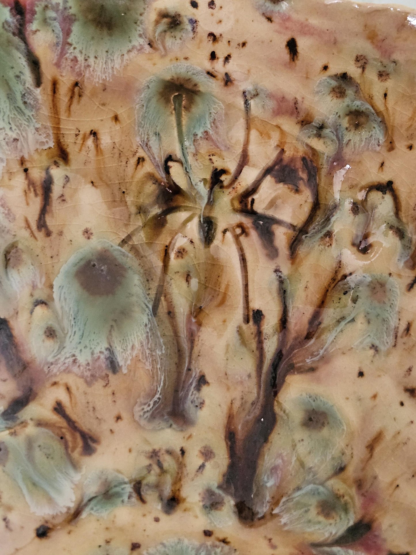Spider Imprint Bowl – Handmade Ceramic with Earthy Glaze