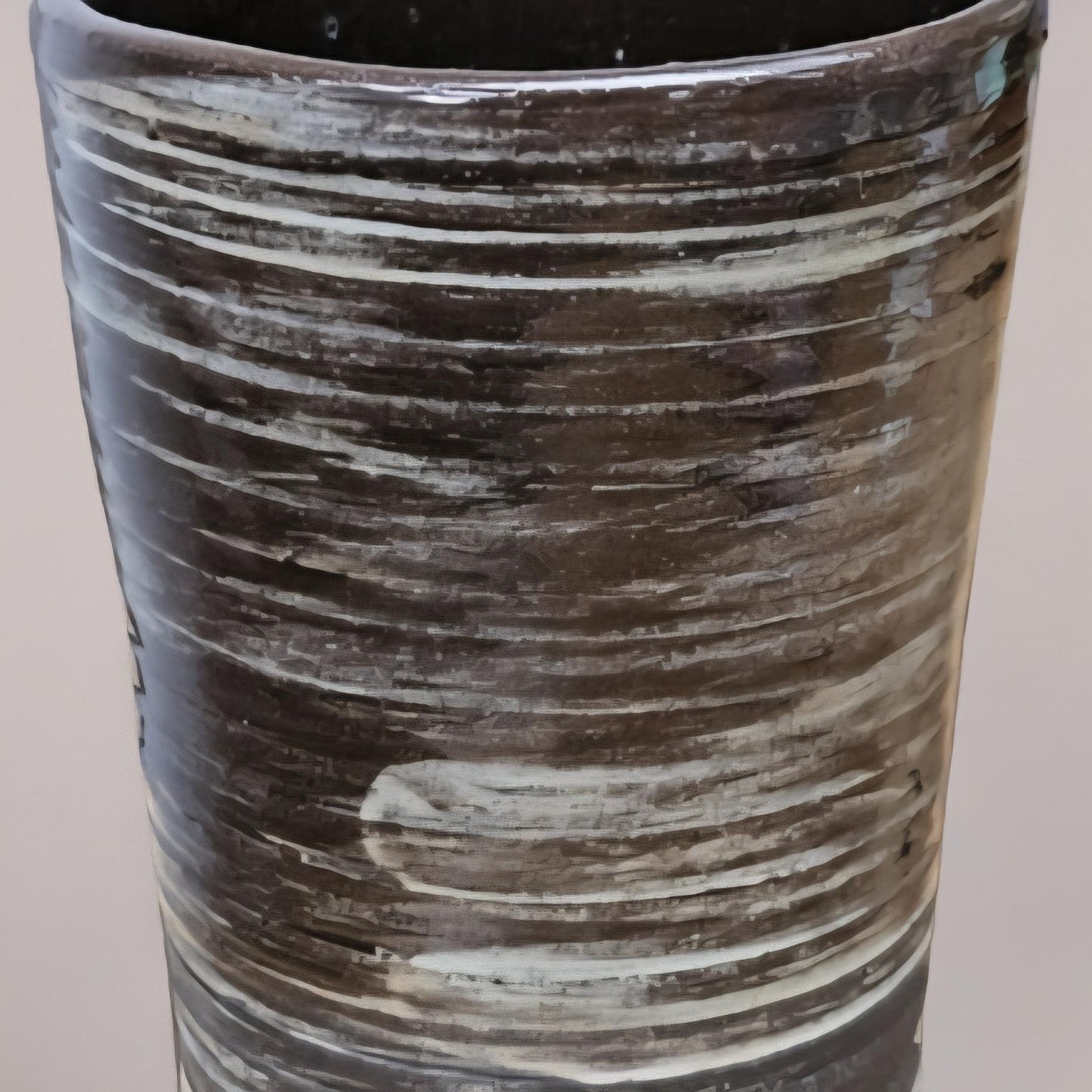 Earthen Flow Tumbler – Time Layered Ritual Vessel, Ø7×13.5 cm