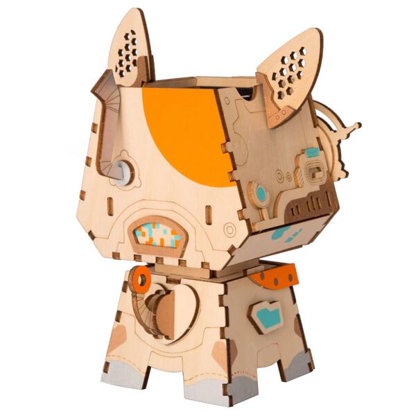 Woodland Guardian DIY Planter – Charming Puppy Succulent Pot, 58 Pieces by Robotime