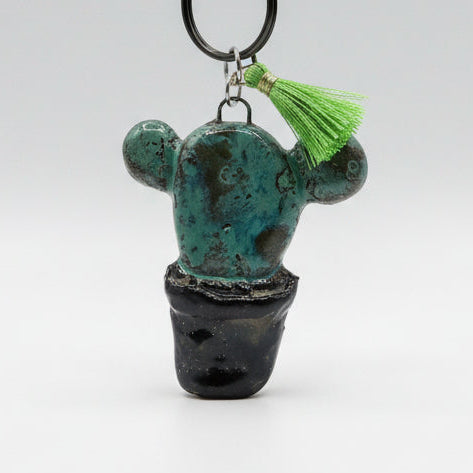 Pocket Prickle Keychain – Resilient Ceramic Charm, Ø 4 × 5 cm by Red Raven Pottery