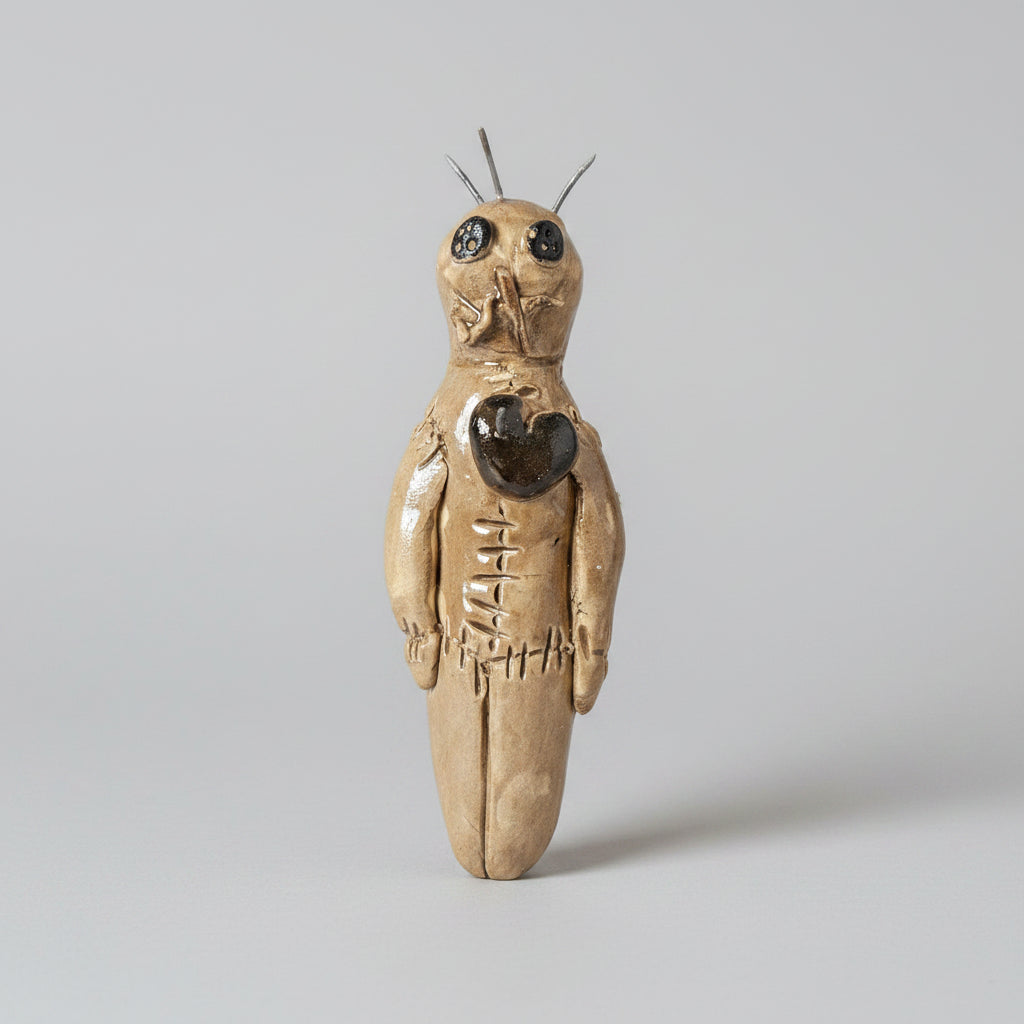 Poppet Ceramic Talisman – Affirmation Card Gift Set by Red Raven Pottery