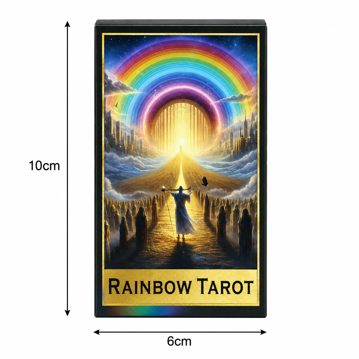 Rainbow Tarot Deck – Guidance Through Mystical Color, 78 cards, 10×6 cm