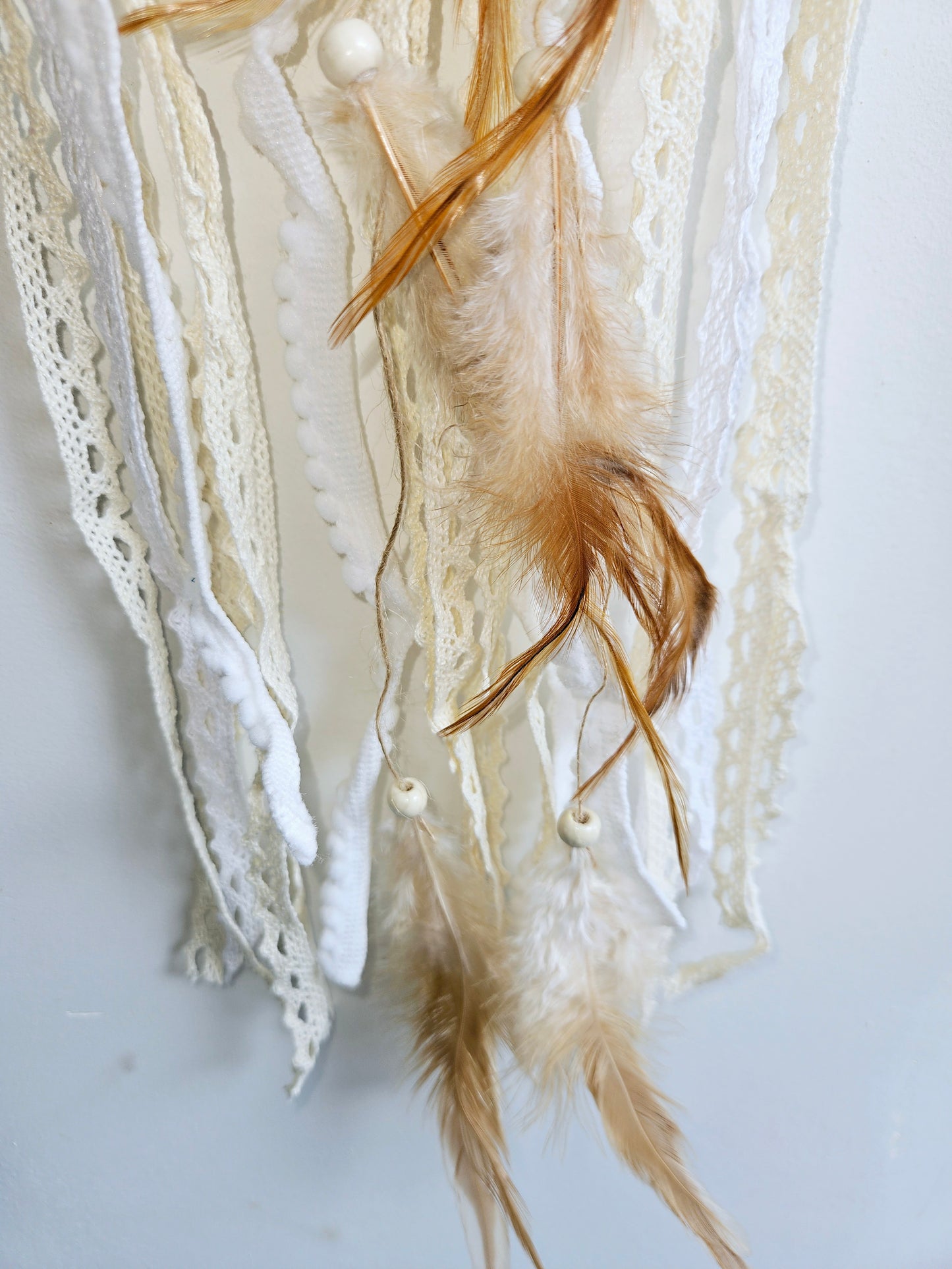 Aurora Sunwoven Spirit Dreamcatcher - Boho Talisman for Light & Intention, 60 cm, curated by World of Red Raven