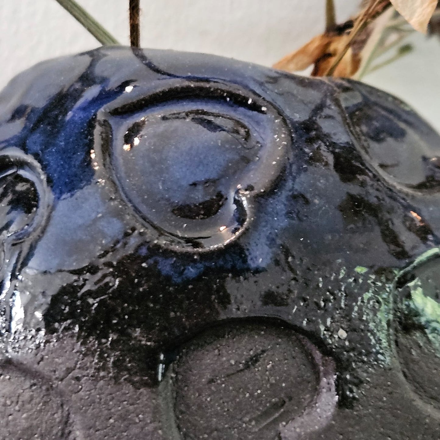 Romance Blossom Ceramic Sphere Planter – Heartfelt Plant Sanctuary, Ø 7 × 8 cm by Red Raven Pottery