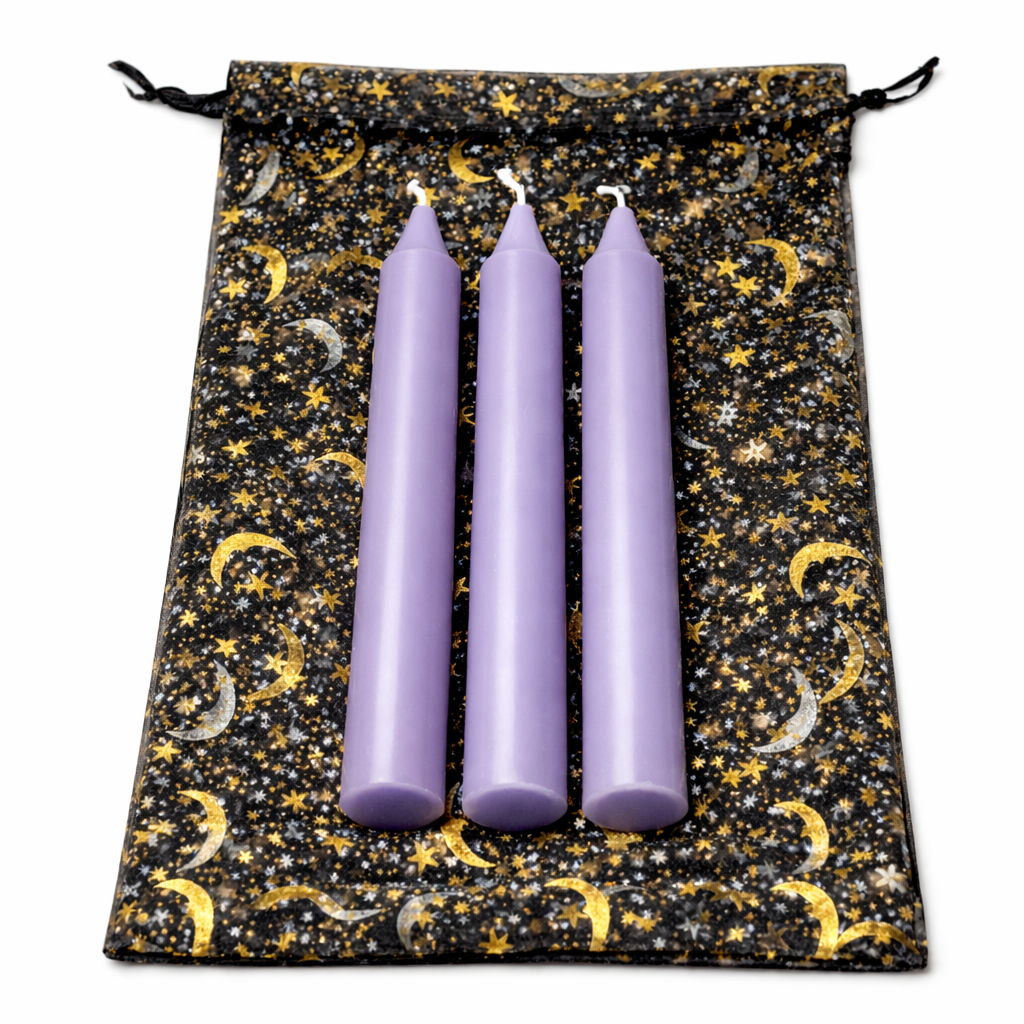 Spell Candle Set – Nine Colors For Focused Intention, 10 cm