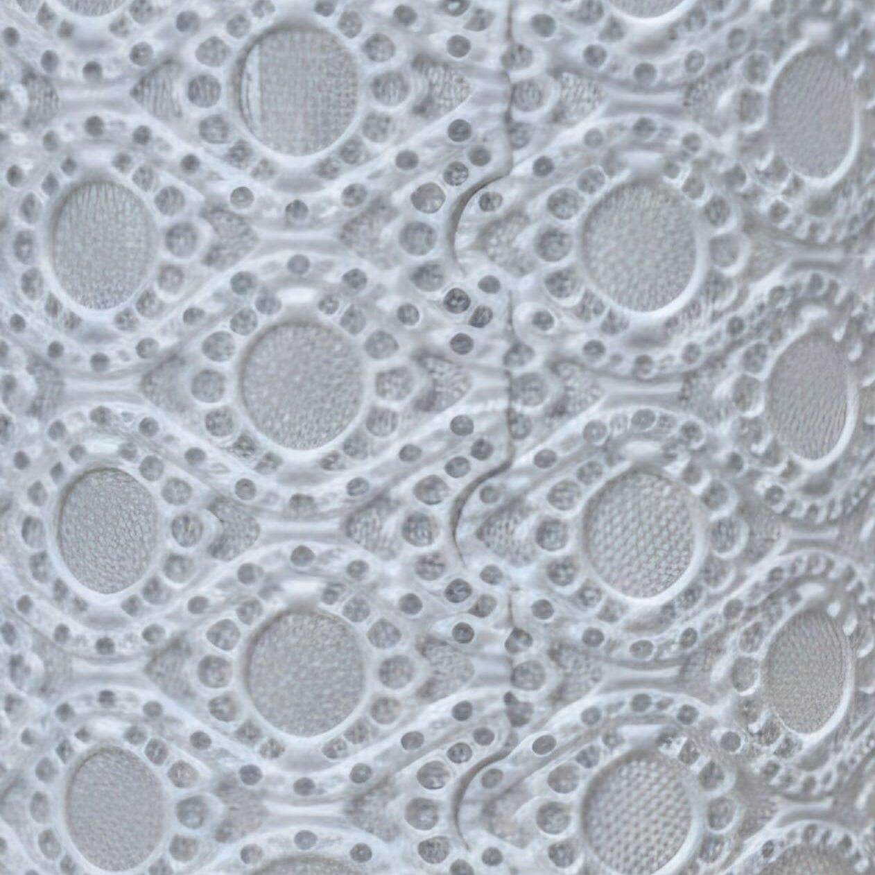 Spider Imprint Ceramic Lamp – Laced Shadows In Light, Ø 14 × 26 cm by Red Raven Pottery