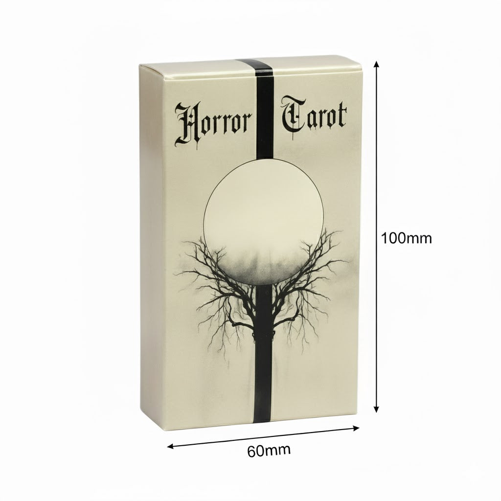 Horror Tarot Deck – Gothic Divination Tool, 78 cards, 10x6 cm