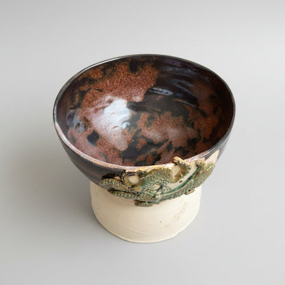 Octopus Drift Ceramic Planter – Grounded Shoreline Form, Ø14×11.5 cm by Red Raven Pottery