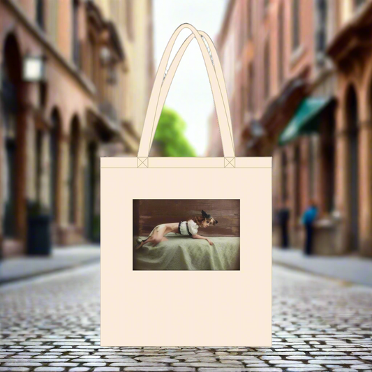 Four-Legged Grace Eco‑Cotton Tote – Earth-Kind, Practical & Freaky, 10 liter / in 2 kleuren