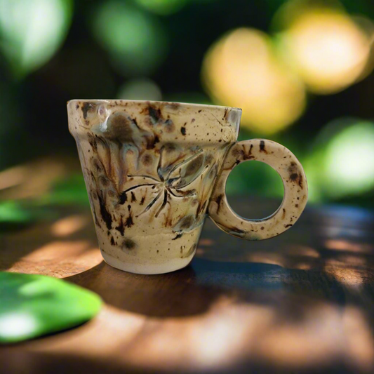 Spider Imprint Coffee Cup – Nature’s Fierce Silence, Ø7.5×8 cm