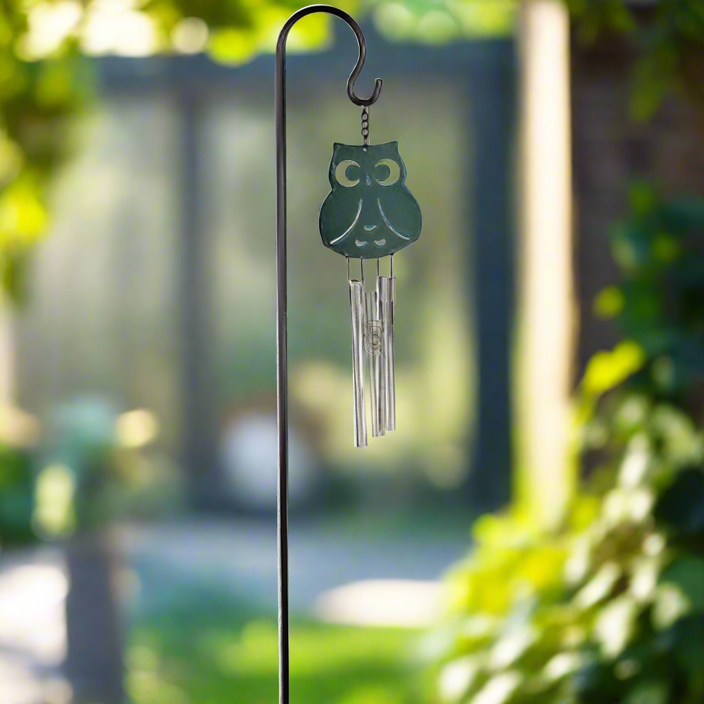Owl Stake Chime - Musical Garden Ornament, 45cm