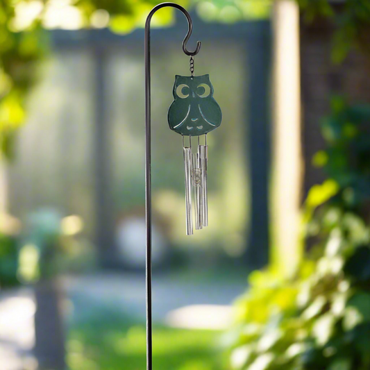 Owl Stake Chime - Musical Garden Ornament, 45cm