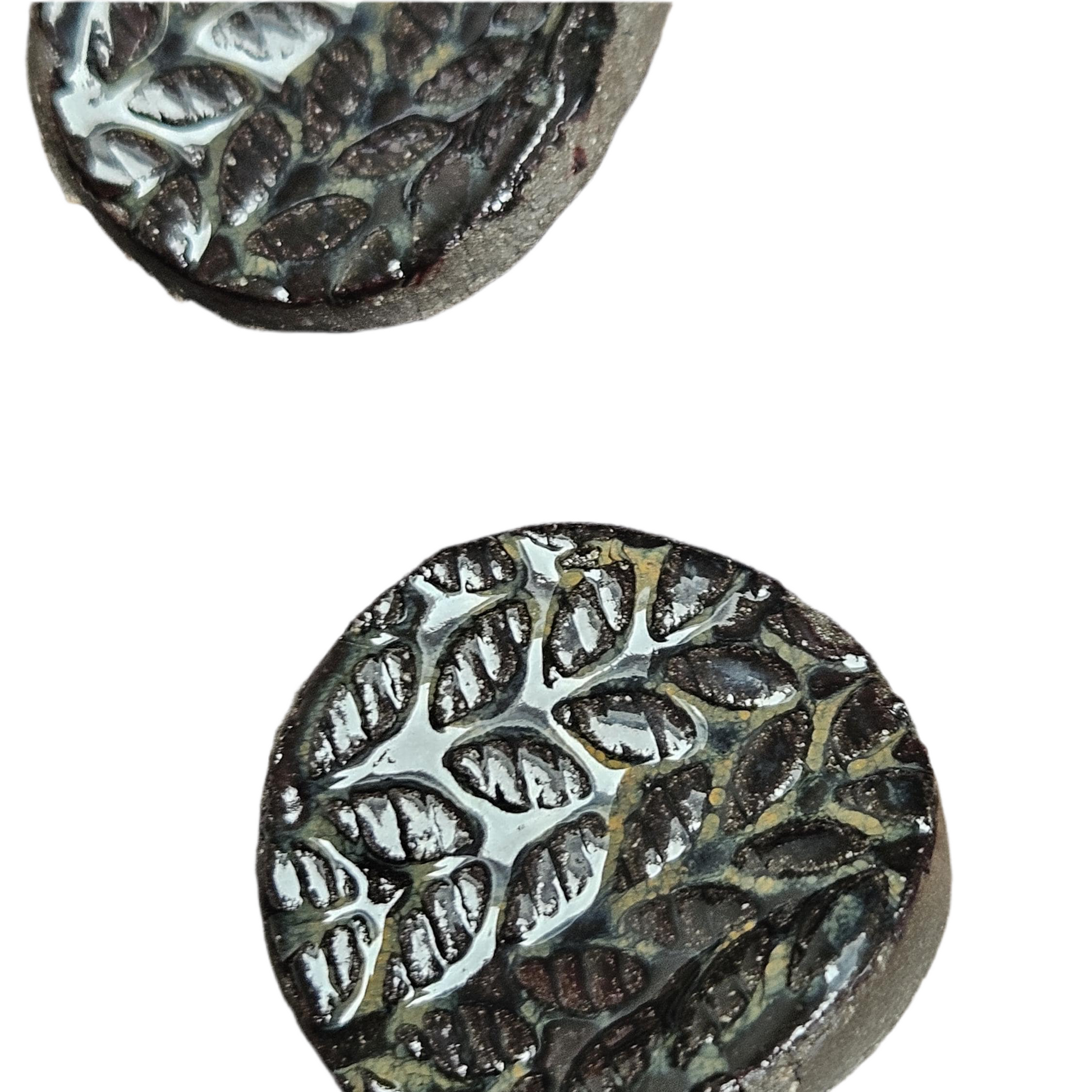Botanical Drift Ceramic Fidgets – Grounding Tokens for ADHD, PTSD & Spectrum Relief, Ø2×0.5 cm