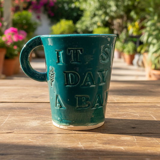 Bad Bitch Ceramic Mug – Bold Morning Companion, Ø7 × 9 cm by Red Raven Pottery