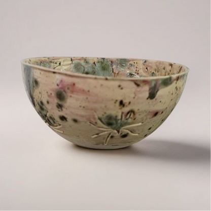 Spider Imprint Bowl – Earthy Echo of Nature, Ø14 × 7 cm