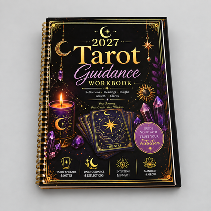 2027 Tarot Guidance Workbook – Tarot Planner & Reading Journal, 21 × 28 cm