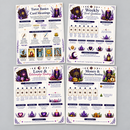 2027 Tarot Guidance Workbook – Tarot Planner & Reading Journal, 21 × 28 cm