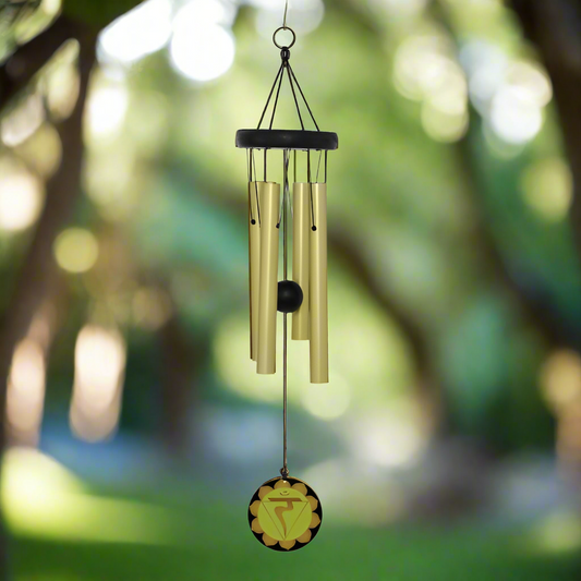 Golden Ember Wind Chime – Radiant Power of Manipura, 60 cm