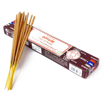 Satya Opium Incense Sticks – Scent of Velvet Stillness, 15 g by Satya / Shrinivas Sugandhalaya