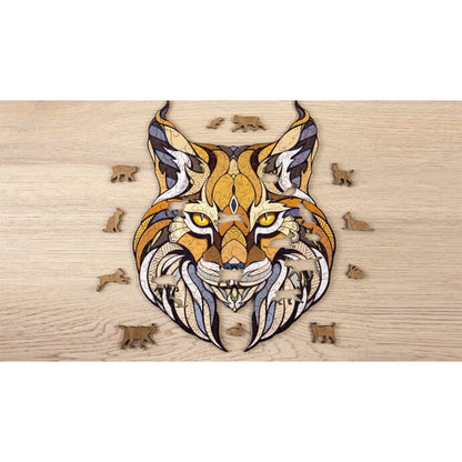 Wooden Lynx Puzzle – Mindful Eco Crafting Experience (139 Pieces)