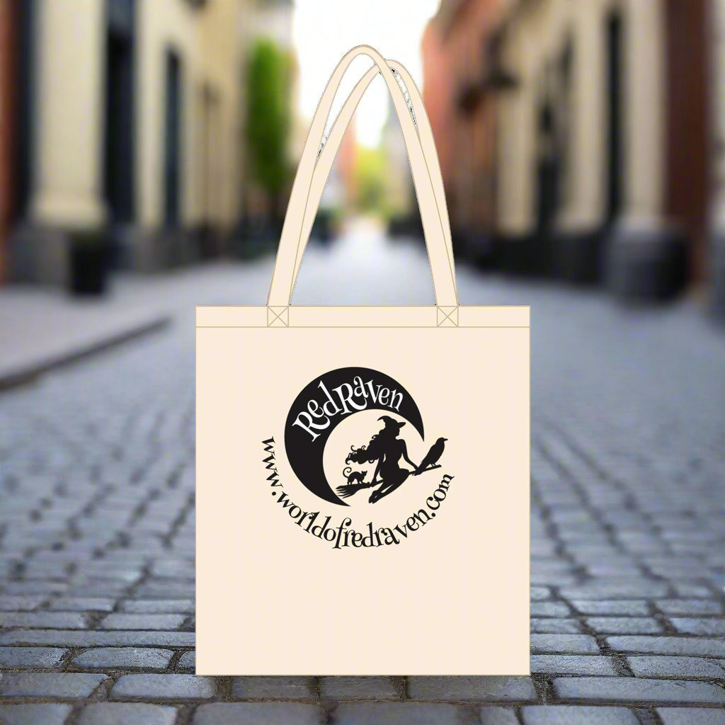 World of Red Raven Eco-Cotton Tote – Pure Symbol for Soulful Shoppers, 10 L / in 1 colors