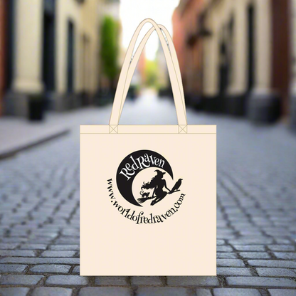 World of Red Raven Eco-Cotton Tote – Pure Symbol for Soulful Shoppers, 10 L / in 1 colors