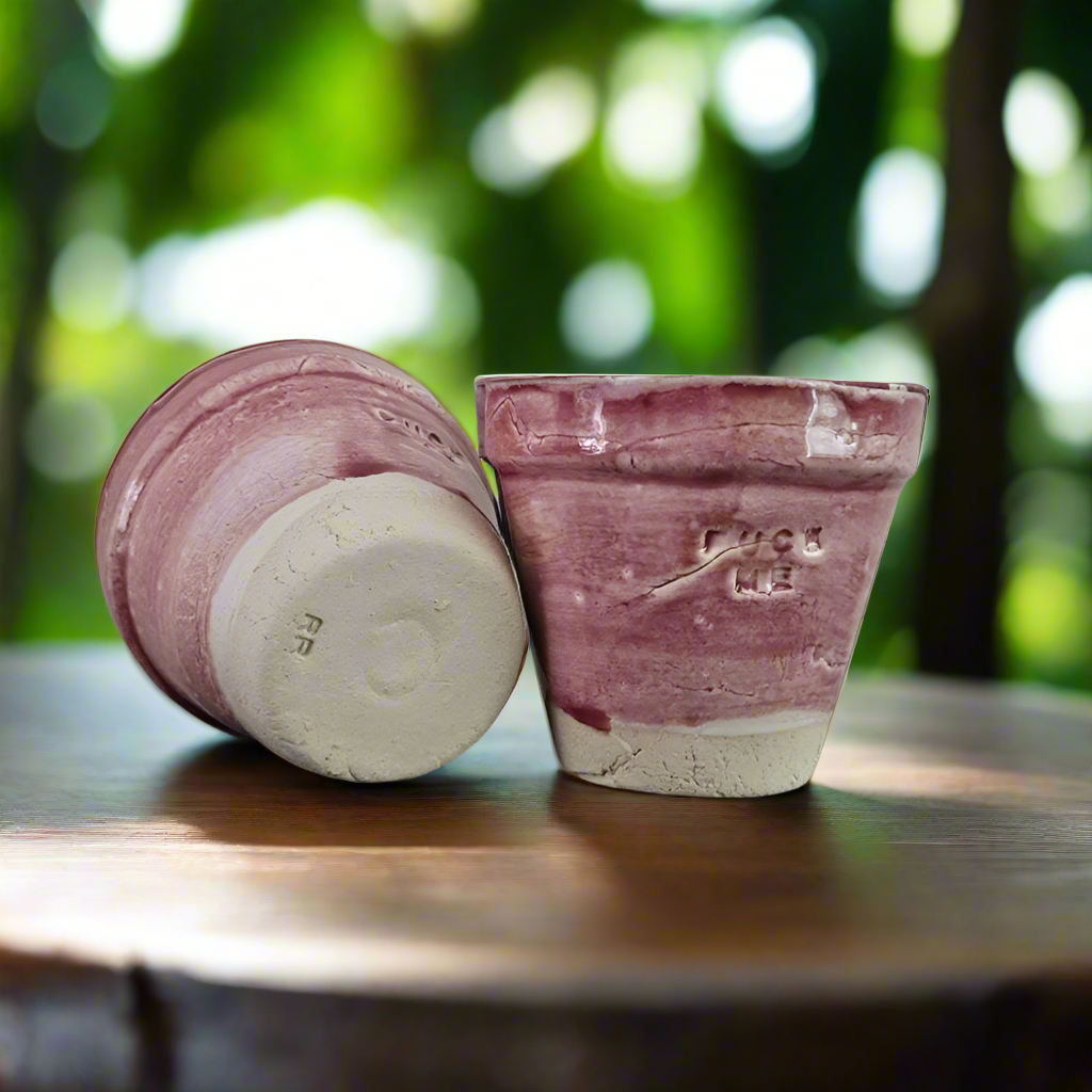 Fuck Me Espresso Cup – Bold Stoneware in Raspberry Glaze, Ø7×7 cm