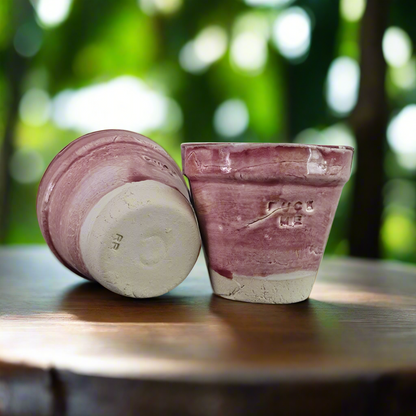 Fuck Me Espresso Cup – Bold Stoneware in Raspberry Glaze, Ø7×7 cm