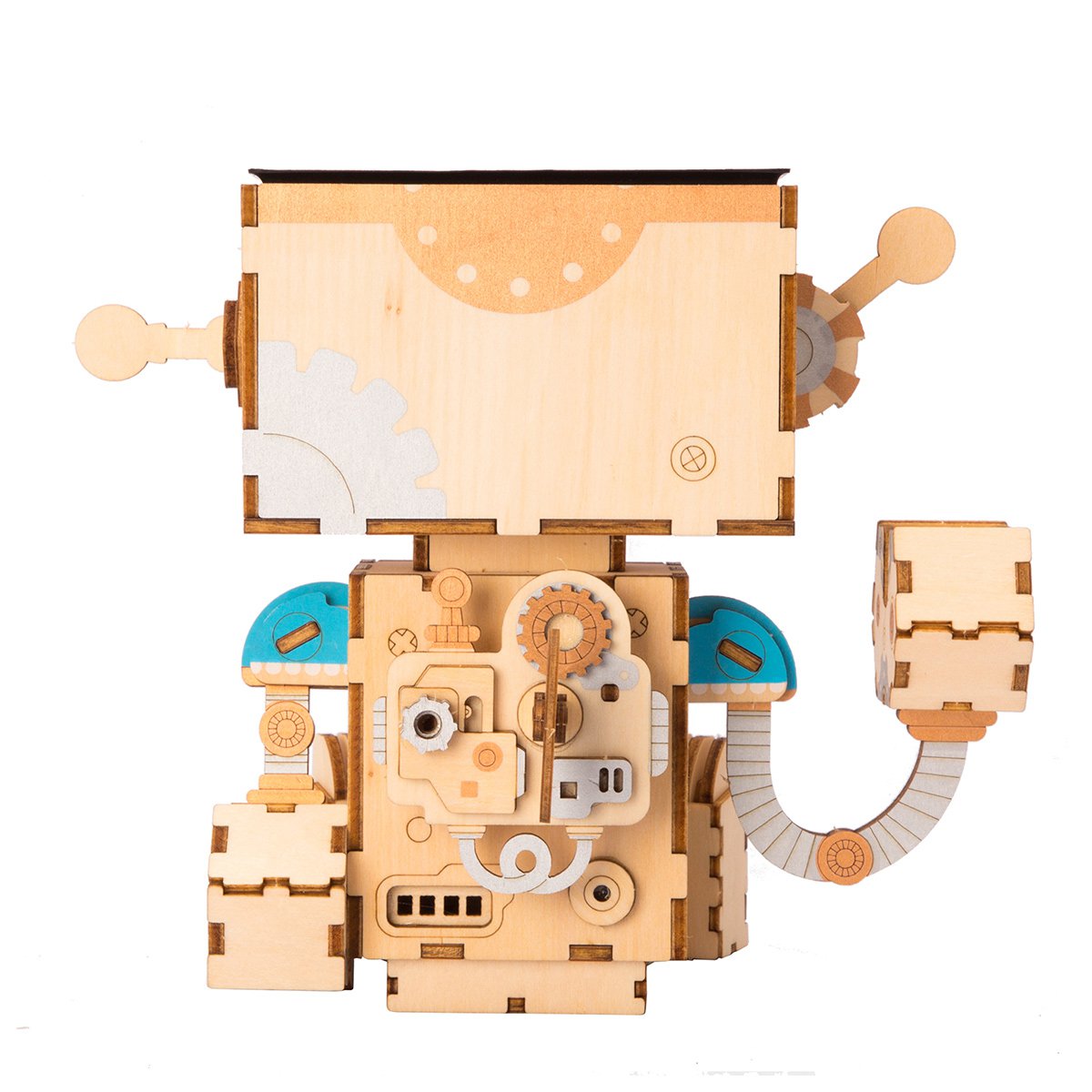 Tinker Golem DIY Planter – Whimsical Robot Succulent Pot, 112 Pieces by Robotime